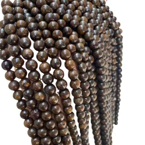 Natural Bronzite Stone Beads, Round, DIY & different size for choice, Sold By Strand