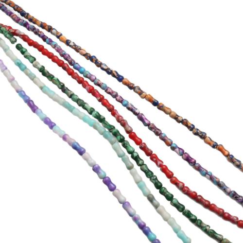 Gemstone Jewelry Beads, Impression Jasper, polished, DIY, more colors for choice, 5x10mm, Approx 40PCs/Strand, Sold By Strand