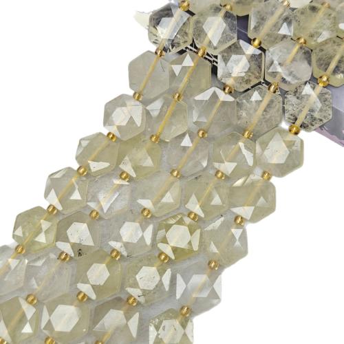 Gemstone Jewelry Beads, Hexagon, DIY & different materials for choice, more colors for choice, 5x13mm, Approx 13PCs/Strand, Sold By Strand
