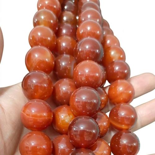 Natural Red Agate Beads, Round, DIY, 18mm, Sold Per Approx 38 cm Strand