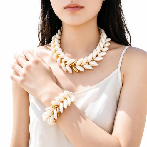 Shell Bracelet and Necklace, different styles for choice & for woman, Sold By PC