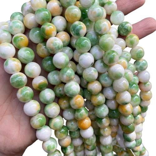 Natural Jade Beads, Persian Jade, Round, DIY & different size for choice, Sold Per Approx 38 cm Strand
