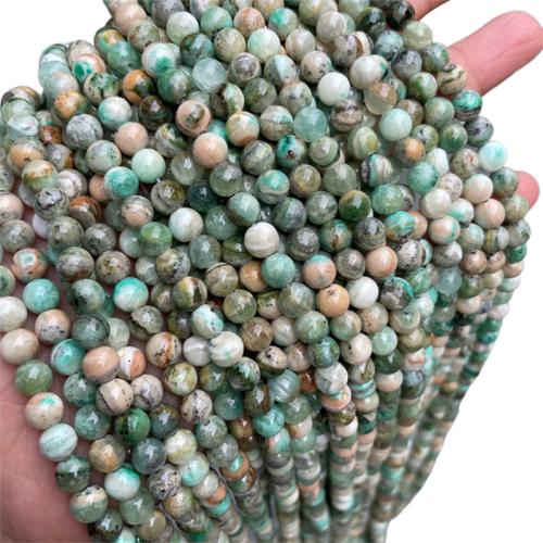 Gemstone Jewelry Beads, Green Calcite, Round, DIY & different size for choice, Sold By Strand