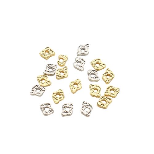Messing Zwischenperlen, plattiert, DIY, keine, 6x4.70x1.70mm, Bohrung:ca. 1mm, verkauft von PC