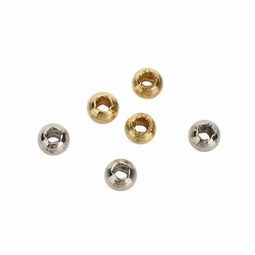 Messing Zwischenperlen, rund, plattiert, DIY, keine, 3.50mm, Bohrung:ca. 2mm, verkauft von PC