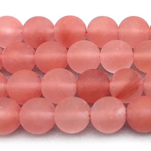 Round Crystal Beads, DIY & different size for choice & frosted, Sold By Strand