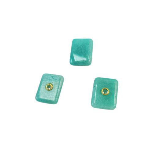 Colgantes de Gemas, Piedras preciosas, Rectángular, Bricolaje & diferentes materiales para la opción & con diamantes de imitación, 15x20mm, Vendido por UD