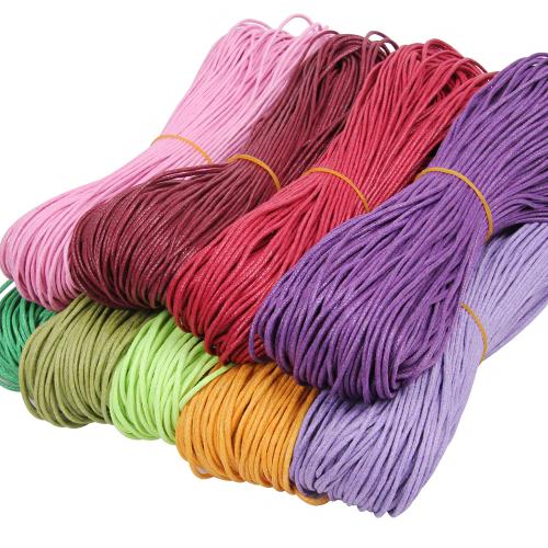 Cuerda Encerada, Cordón de algodón encerado, Bricolaje, más colores para la opción, 1.50mm, aproximado 65m/UD, Vendido por UD