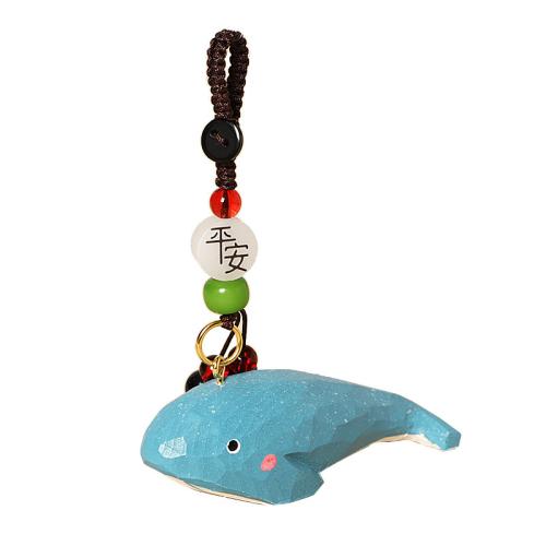 bois fermoir à clé, Baleine, fait à la main, Mignon & styles différents pour le choix, 72x26x25mm, Vendu par PC