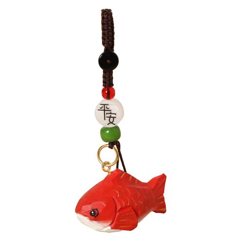 bois fermoir à clé, poisson, fait à la main, Mignon & styles différents pour le choix, 50x23x28mm, Vendu par PC
