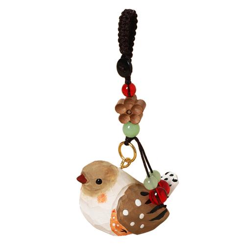 Wood Key Clasp, Bird, handmade, cute & different styles for choice, 52x32x33mm, Sold By PC