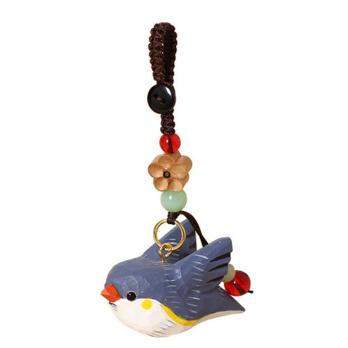 Wood Key Clasp, Bird, handmade, cute & different styles for choice, 50x25x32mm, Sold By PC