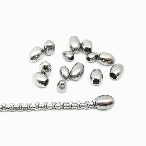 Stainless Steel End Caps, 304 Stainless Steel, Conical, machine polished, DIY & machine polishing & different size for choice, original color, 100PCs/Bag, Sold By Bag