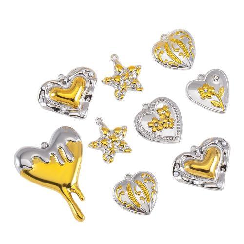 Stainless Steel Pendants, 304 Stainless Steel, plated, DIY & different styles for choice, Sold By PC