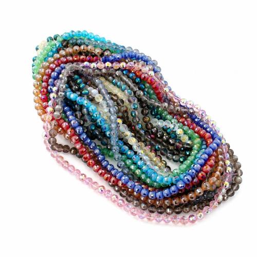 Mode Glasperlen, Glas, DIY & facettierte, keine, 9.50mm, verkauft per ca. 33 cm Strang