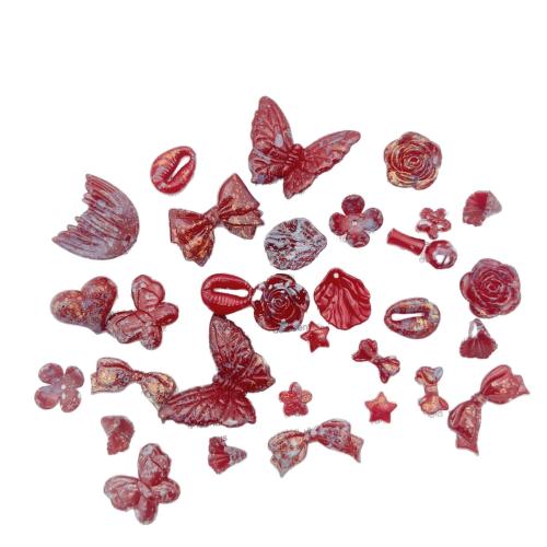 3D Nail Art Decoration, Acrylic, mixed pattern & DIY, more colors for choice, size 2-30mm, 500G/Lot, Sold By Lot