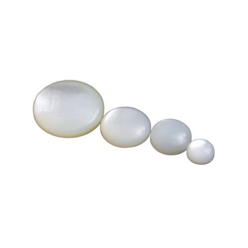 Cabochon en coquillage, coquille blanche, dôme, DIY & normes différentes pour le choix, plus de couleurs à choisir, Vendu par PC