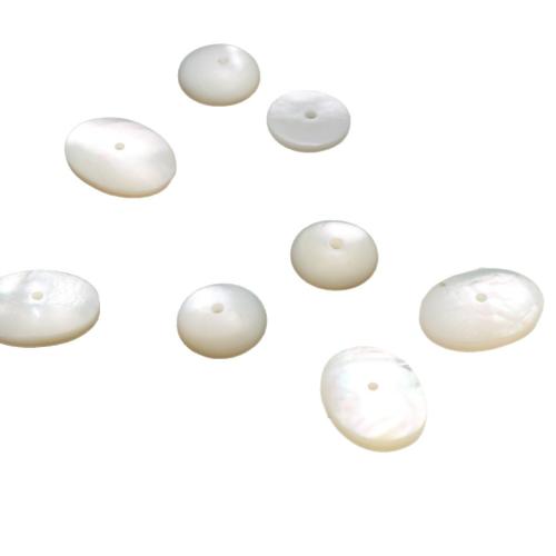 Natürliche weiße Muschelperlen, DIY & verschiedene Stile für Wahl, keine, verkauft von PC