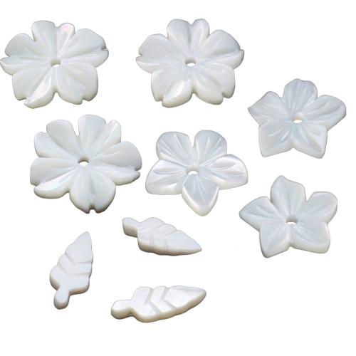 Perles en coquillage blanc naturel, coquille blanche, gravé, DIY & styles différents pour le choix, plus de couleurs à choisir, Vendu par PC