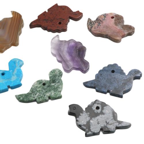 Bijoux Pendentifs en pierres gemmes, Pierre naturelle, Dinosaure, poli, DIY & normes différentes pour le choix, plus de couleurs à choisir, Vendu par PC