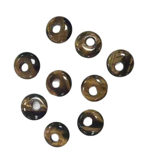 Бусины из Тигрового Глаза , тигровый глаз, DIY & крупное отверстие, желтый, 12mm, отверстие:Приблизительно 4mm, продается PC