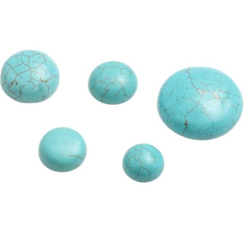 turquoise cabochon, dôme, DIY & normes différentes pour le choix, vert, Vendu par PC