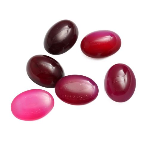 Chalcedony Cabochon, Oval, DIY & different size for choice, Random Color, Sold By PC