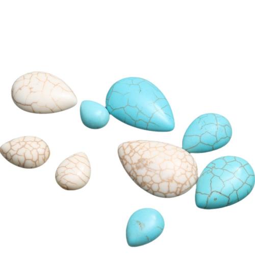 Synthetische Türkis Cabochon, Tropfen, DIY & verschiedene Größen vorhanden, keine, verkauft von PC