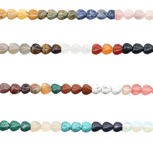 Gemstone Jewelry Beads, Heart, polished, DIY & different materials for choice, 16mm, Approx 12PCs/Strand, Sold By Strand