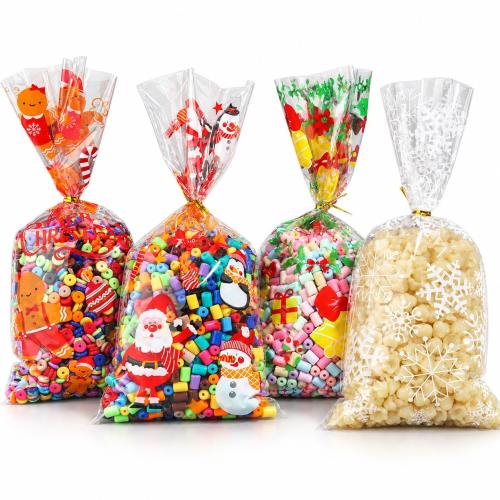OPP Material Christmas Gift Bag, printing, Christmas Design, more colors for choice, 130x270mm, 50PCs/Lot, Sold By Lot
