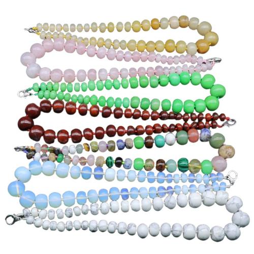 Gemstone Necklace, Abacus, different materials for choice & Unisex, Length:Approx 48 cm, Sold By PC