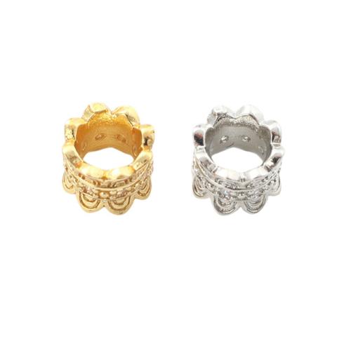 Brass Spacer Beads, plated, DIY, more colors for choice, 7.40x5.40mm, Hole:Approx 4.4mm, Sold By PC