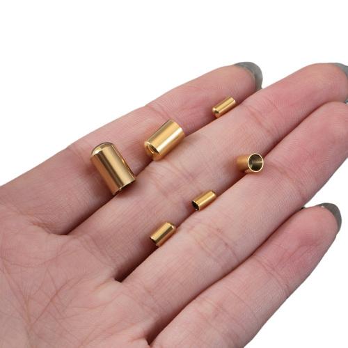 Stainless Steel End Caps, 304 Stainless Steel, plated, DIY & different size for choice, more colors for choice, 20PCs/Bag, Sold By Bag