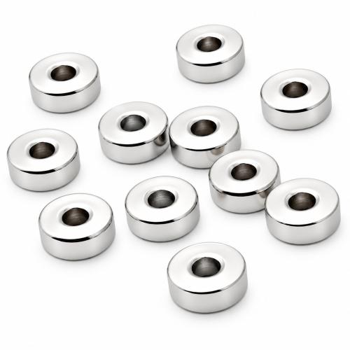 Acier inoxydable Spacer Perles, Acier inoxydable 304, DIY & normes différentes pour le choix, couleur originale, 500PC/sac, Vendu par sac