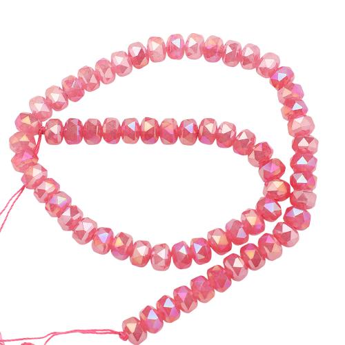 Perles de cristal rondelle, poli, DIY & facettes, plus de couleurs à choisir, 5x8mm, Environ 60PC/brin, Vendu par Environ 35 cm brin