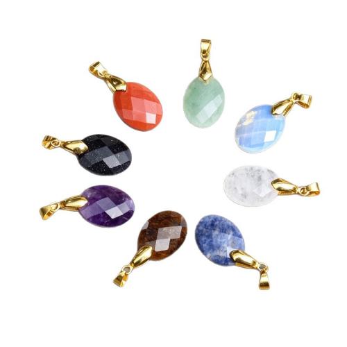 Colgantes de Gemas, Piedras preciosas, Redondo Aplanado, pulido, Bricolaje & diferentes materiales para la opción & facetas, Vendido por UD