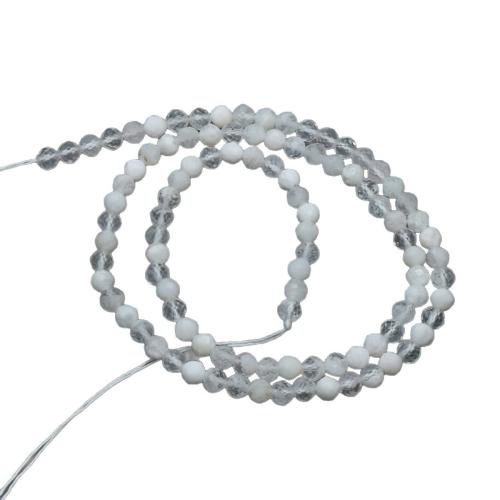 Natürlicher Quarz Perlen Schmuck, Phantomquarz, rund, DIY & verschiedene Größen vorhanden & facettierte, keine, verkauft von Strang