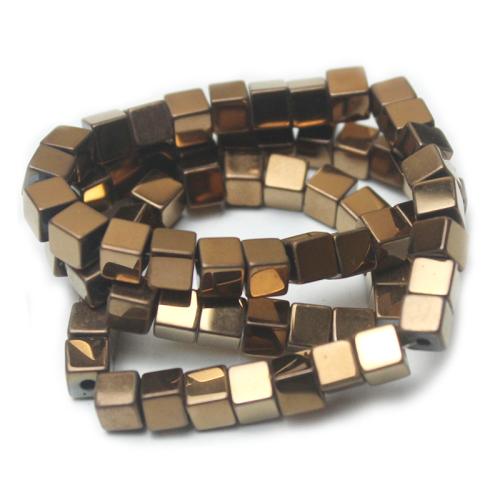 Perles hématites amagnétiques, hématite non magnétique, cadre, poli, DIY & normes différentes pour le choix, couleur de cuivre, Vendu par brin