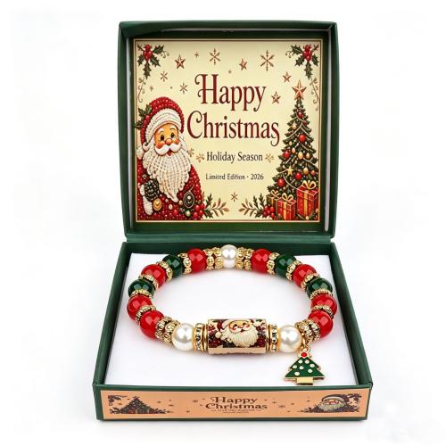 Zinklegierung Armband, mit Kunststoff, plattiert, Weihnachts-Design & unisex, keine, Länge:ca. 18 cm, verkauft von PC