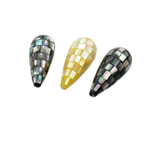 Pendentifs coquillage, coquille, larme, poli, DIY & normes différentes pour le choix & semi-foré, plus de couleurs à choisir, Vendu par PC