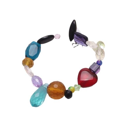 Glass Jewelry Beads, plated, DIY & mixed, more colors for choice, size 17-28mm, Approx 450G/Bag, Sold By Bag