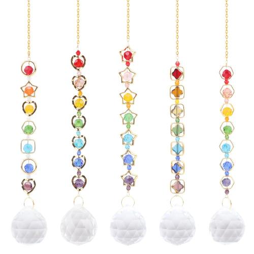 quartz clair Ornements suspendus, avec alliage de zinc, styles différents pour le choix, 400mm, Vendu par PC