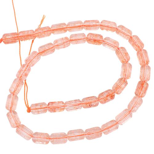 Glass Jewelry Beads, Column, painted, DIY, more colors for choice, 6x9mm, Sold Per Approx 35 cm Strand