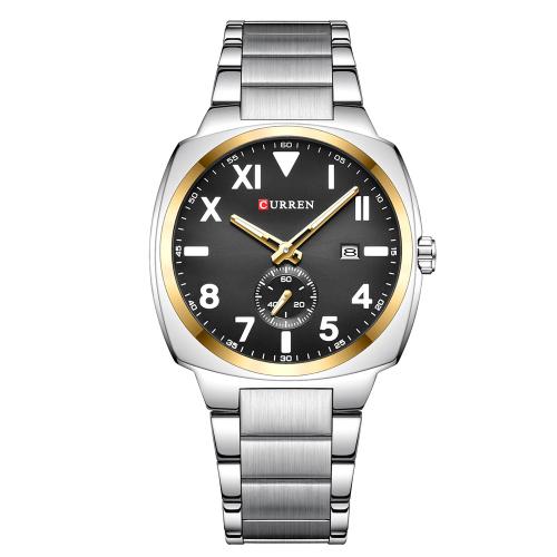 Wristwatch For Men, Tibetan Style, with Glass, plated, Life water resistant & Adjustable & with single calendar & for man & luminated, more colors for choice, Length:Approx 24 cm, Sold By PC