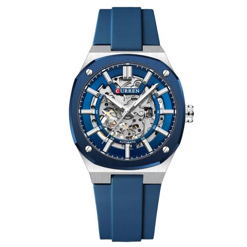 Wristwatch For Men, Silicone, with Glass & Tibetan Style, plated, Life water resistant & Adjustable & for man, more colors for choice, Length:Approx 24 cm, Sold By PC