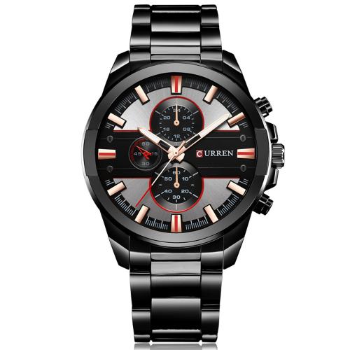 Wristwatch For Men, Tibetan Style, with Glass, plated, Life water resistant & Adjustable & for man, more colors for choice, Length:Approx 22 cm, Sold By PC