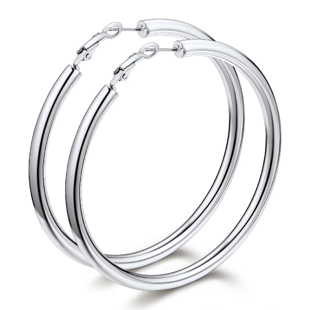 Mens Stainless Steel Hoop Earring