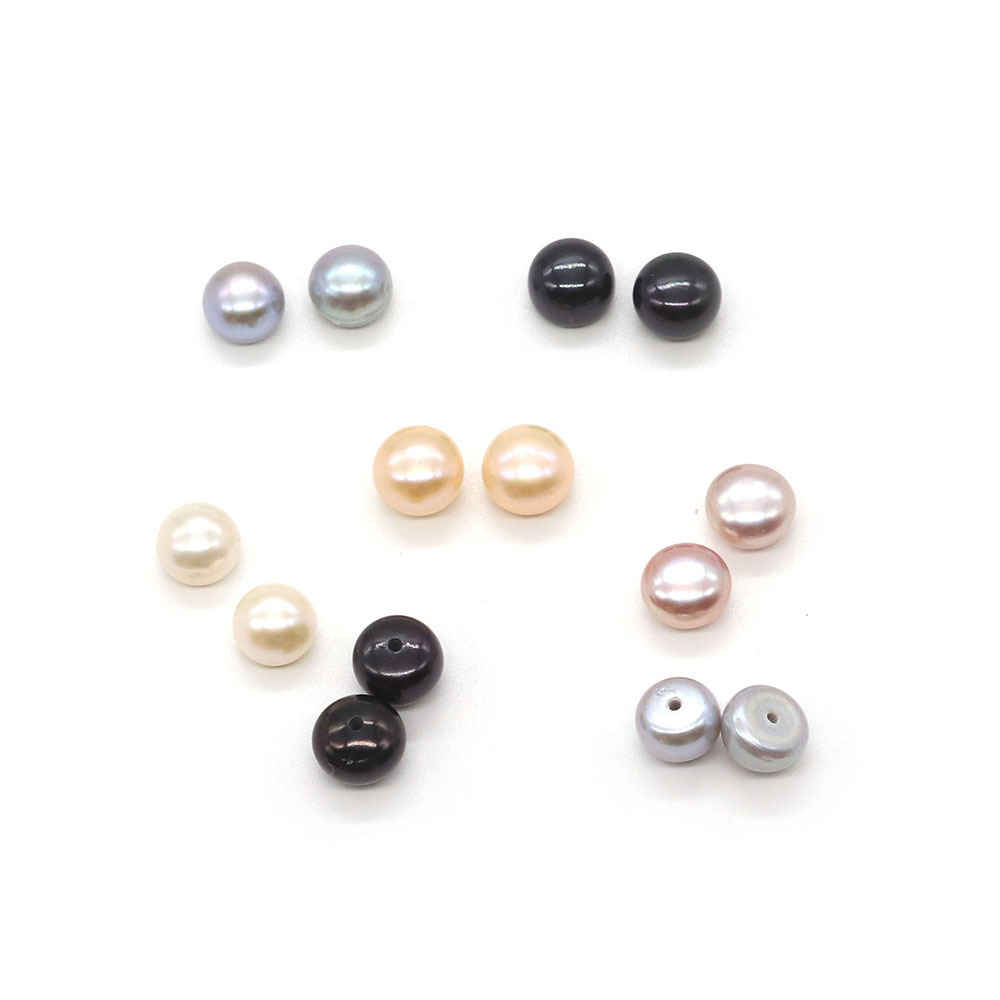 Half Drilled Cultured Freshwater Pearl Beads